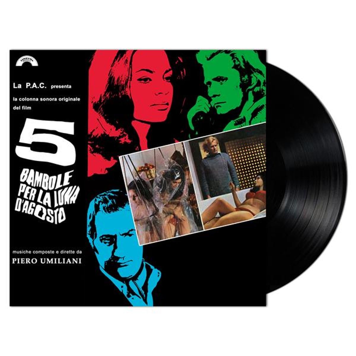 Piero Umiliani (Blk) (Ltd) (Ofgv) (Ita) - 5 Bambole Per La Luna D'agosto - O.S.T. (Blk) [LP] Vinyl Record Album Cover