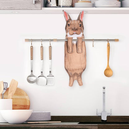 Animal Funny Themed Hanging Hand Towels for Bathroom & Kitchen – Soft Decorative Face Washcloths with 10 Cute Designs
