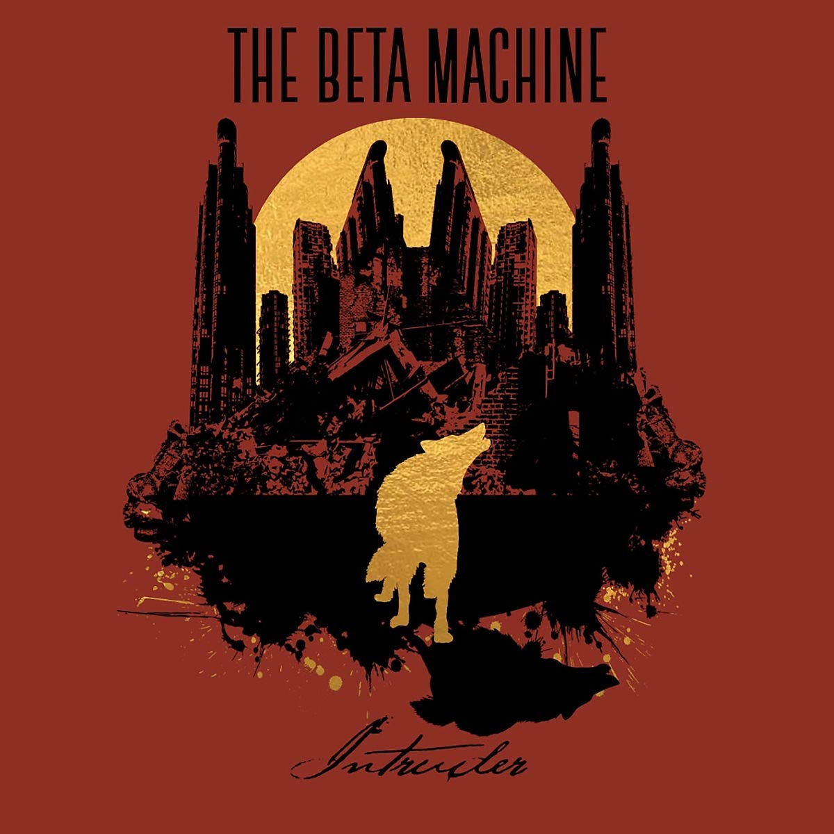 The Beta Machine - Intruder [Red/Black Swirl LP] Vinyl Record Album Cover