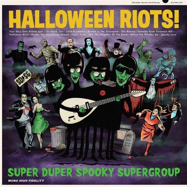 Super Duper Spooky Supergroup - Halloween Riots [LP] Vinyl Record Album Cover