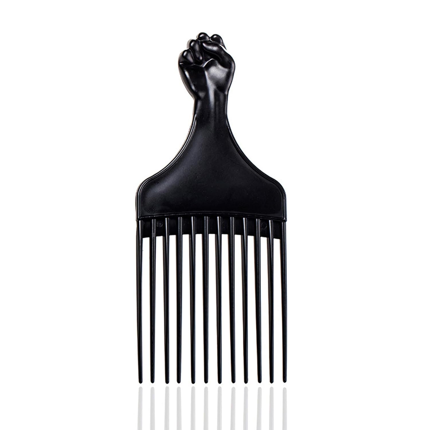 Fist Afro Pick Black Detangle Comb
