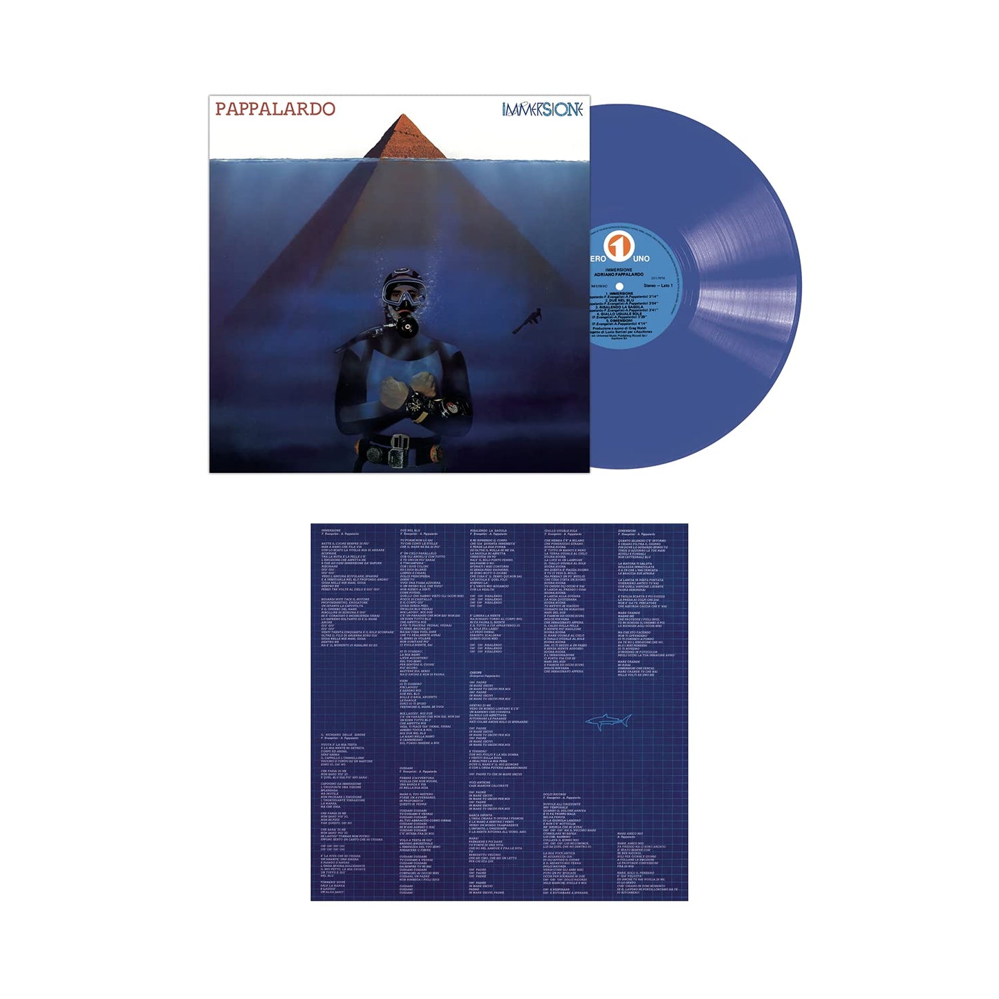 Adriano Pappalardo - Immersione [Colored Vinyl] (Ita) Vinyl Record Album Cover