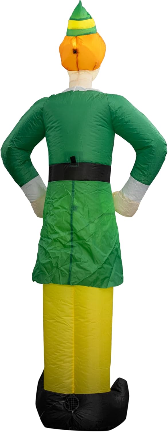 Buddy The Elf Indoor/Outdoor Xmas Light Up Inflated Yard Holiday Decoration