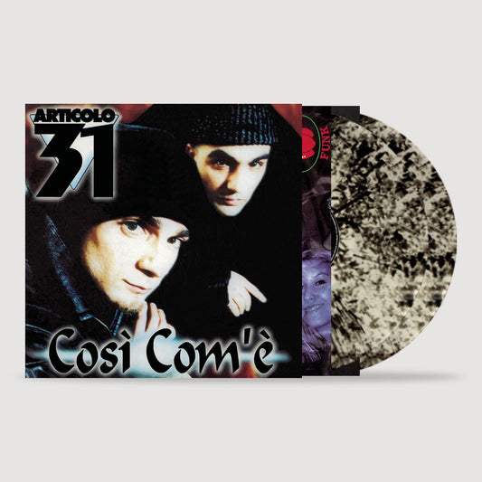 Articolo 31 - Cosi Com'E - 'Clear with Black Splatter Dust' Colored Vinyl [LP] Vinyl Record Album Cover