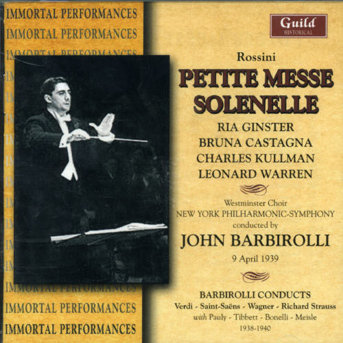 the album cover for Sir John Barbirolli - Petite Messe Solenelle & Other Rarities