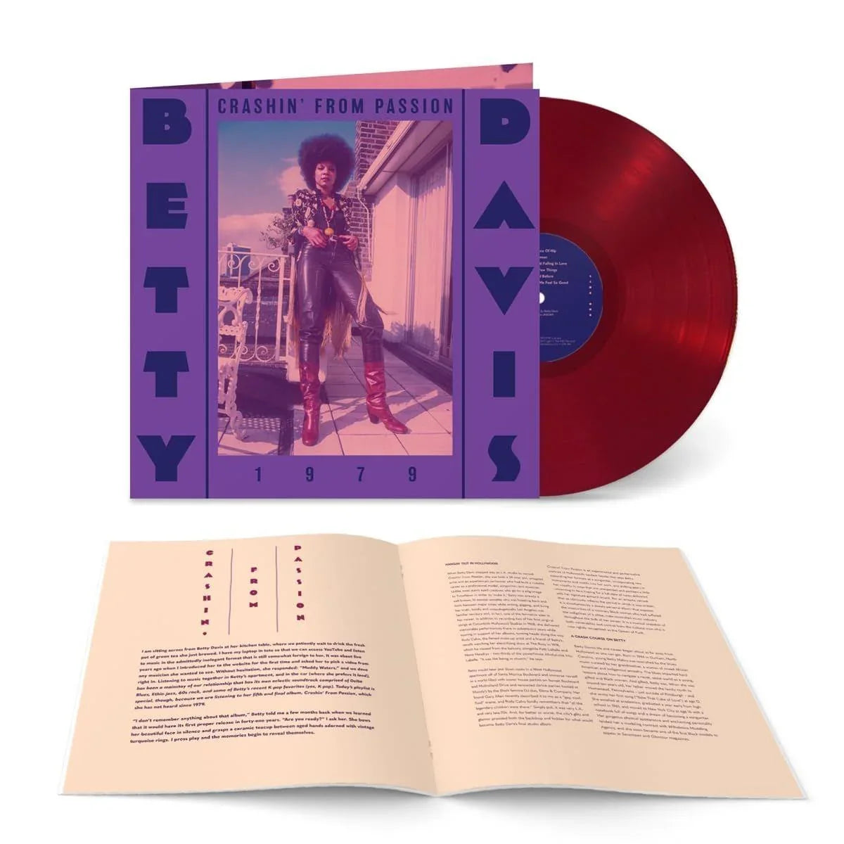 Betty Davis - Crashin' From Passion [Red] Vinyl Record