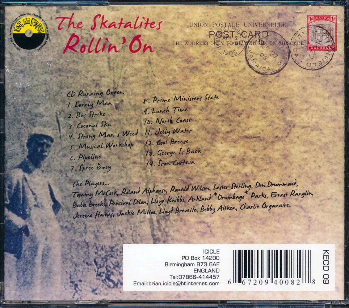 The Skatalites - Rollin On Music CD