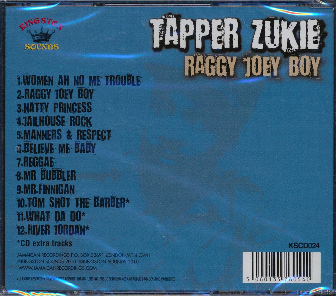 Tappa Zukie - Raggy Joey Boy Music CD