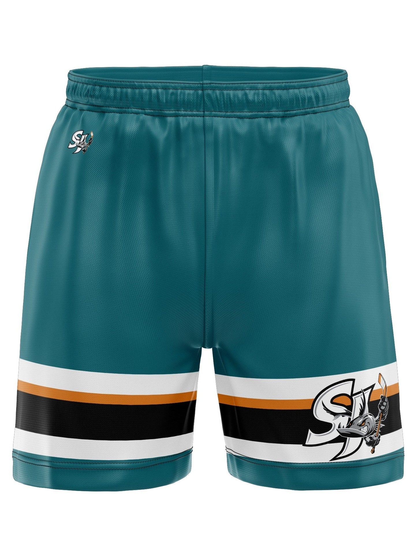 San Jose Barracuda Teal Alternate Hockey Shorts