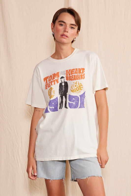 Tom Petty Great Wide Open Crew Neck Womens Tee Shirt