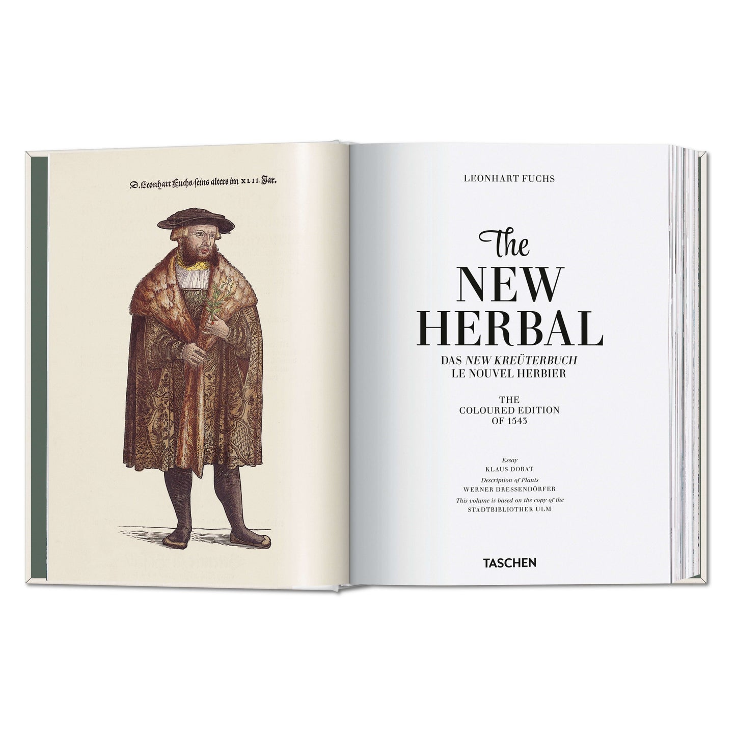 Leonhart Fuchs. The New Herbal (German, French, English) Book