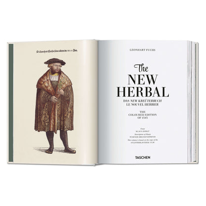 Leonhart Fuchs. The New Herbal (German, French, English) Book