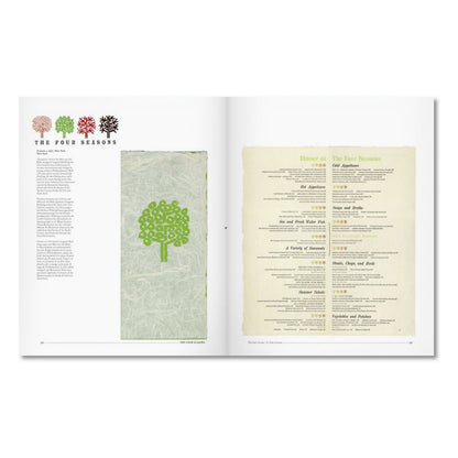 Menu Design in America (German, French, English) Book