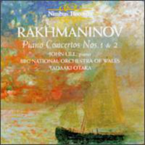 the album cover for John Lill, piano - Piano Concertos Nos. 1 & 2