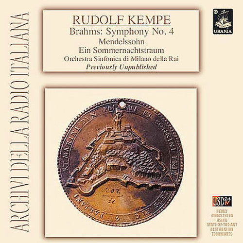 Brahms / Mendelssohn / Sinfonica Di Milano / Kempe - Symphony No 4 - Music CD