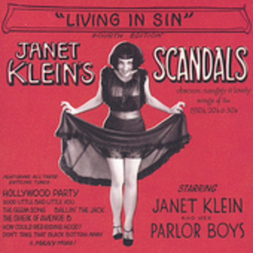 the album cover for Janet Klein & Her Parlor Boys - Living in Sin