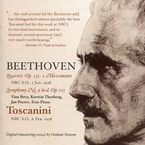 the album cover for Arturo Toscanini - Toscanini Conducts Symphony 9