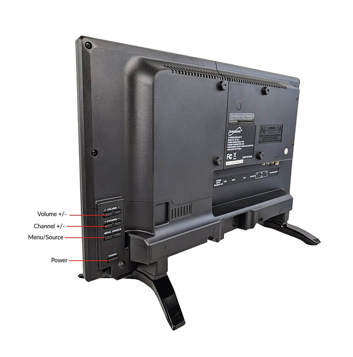 Supersonic 19" TV 12 Volt AC/DC Widescreen LED HDTV with USB and HDMI (SC-1911)