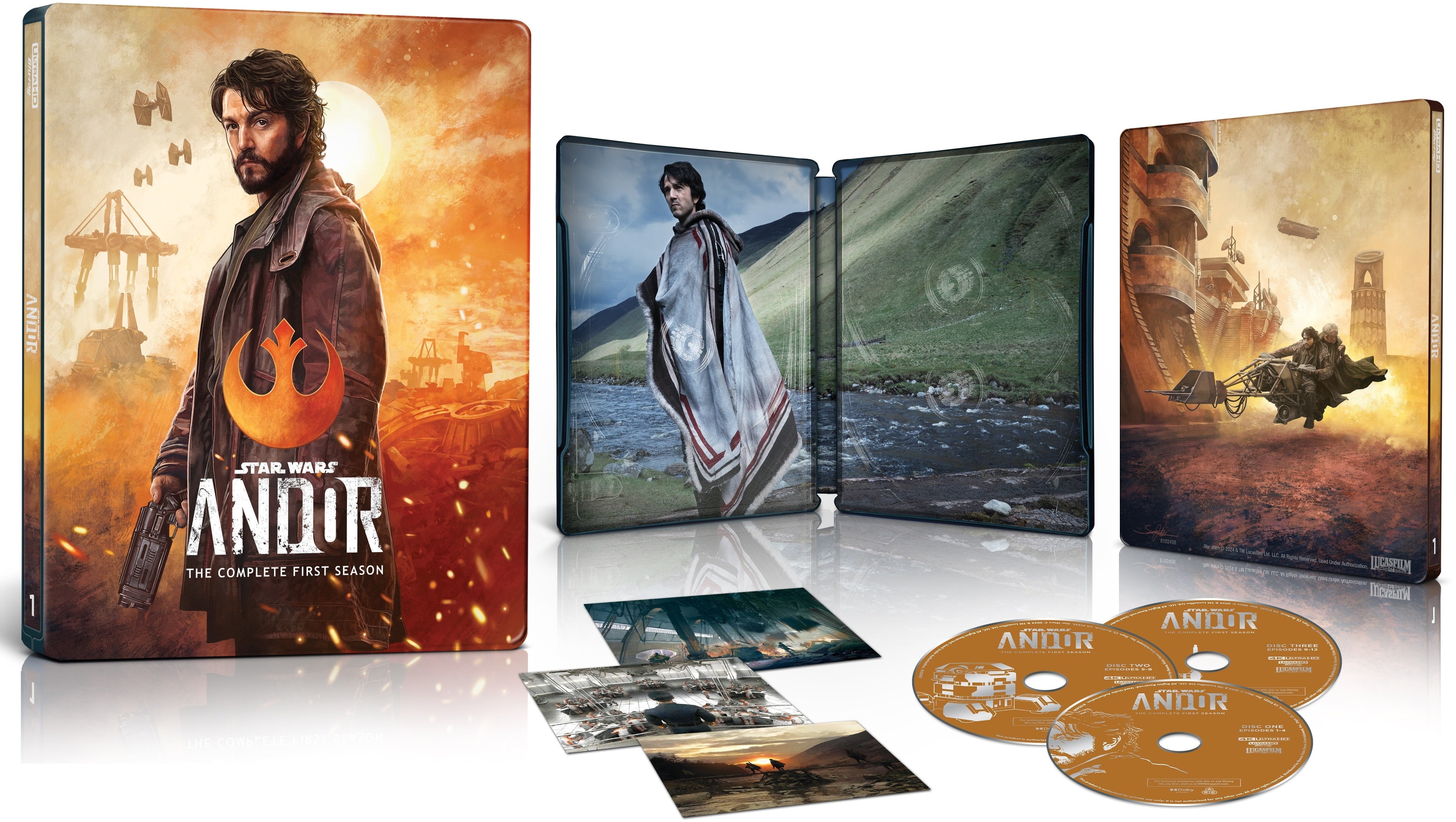 Andor: The Complete First Season - Limited Edition Steelbook (4K Ultra ...