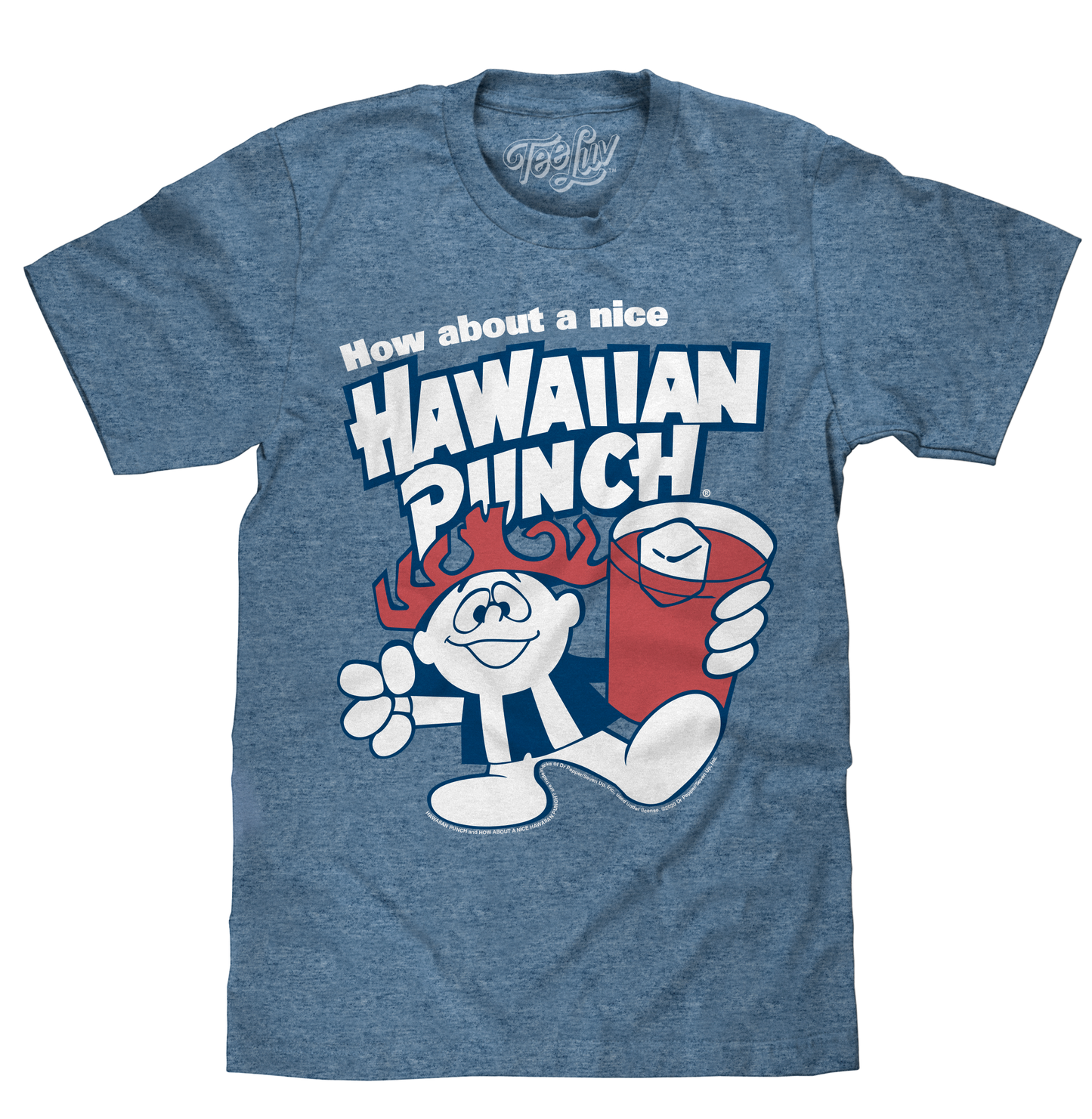 How About a Nice Hawaiian Punch Retro Punchy Mens T Shirt Officially Licensed Cabo Blue