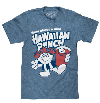 How About a Nice Hawaiian Punch Retro Punchy Mens T Shirt Officially Licensed Cabo Blue