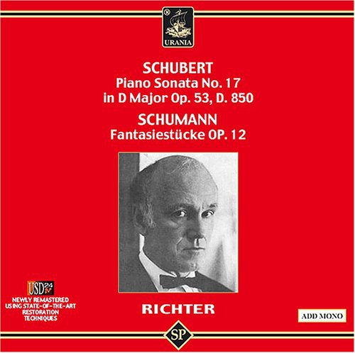 Schubert / Schumann / Richter - Piano Sonata No 17 In D Major / Fantasiestucke - Music CD