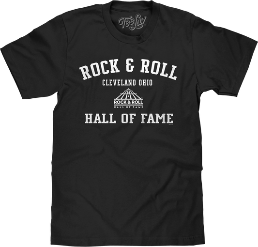 Rock and Roll Hall of Fame Mens T Shirt Officially Licensed Black