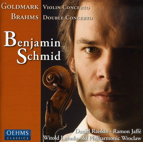 the album cover for Goldmark/Brahms - Violin Concerto