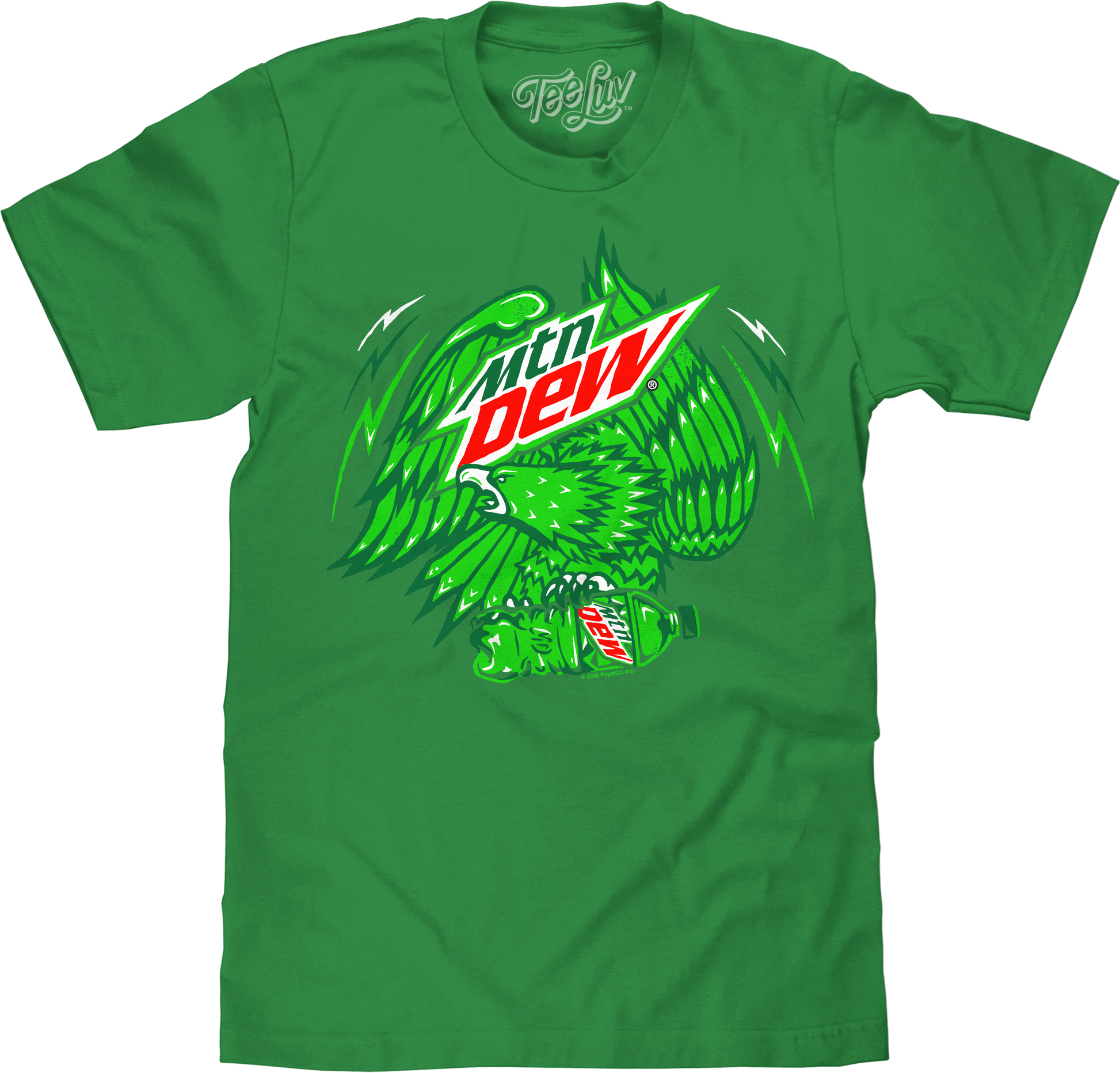 Mountain Dew Eagle Mens T Shirt Officially Licensed Green