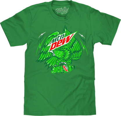 Mountain Dew Eagle Mens T Shirt Officially Licensed Green