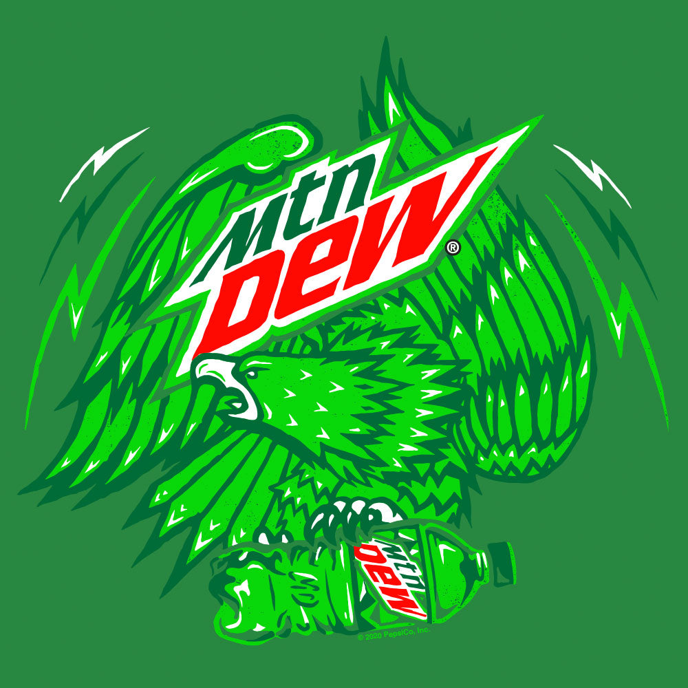 Mountain Dew Eagle Mens T Shirt Officially Licensed Green