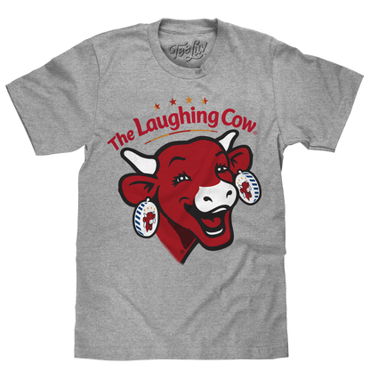 The Laughing Cow Cheese Logo Mens T Shirt Officially Licensed Athletic Gray Heather