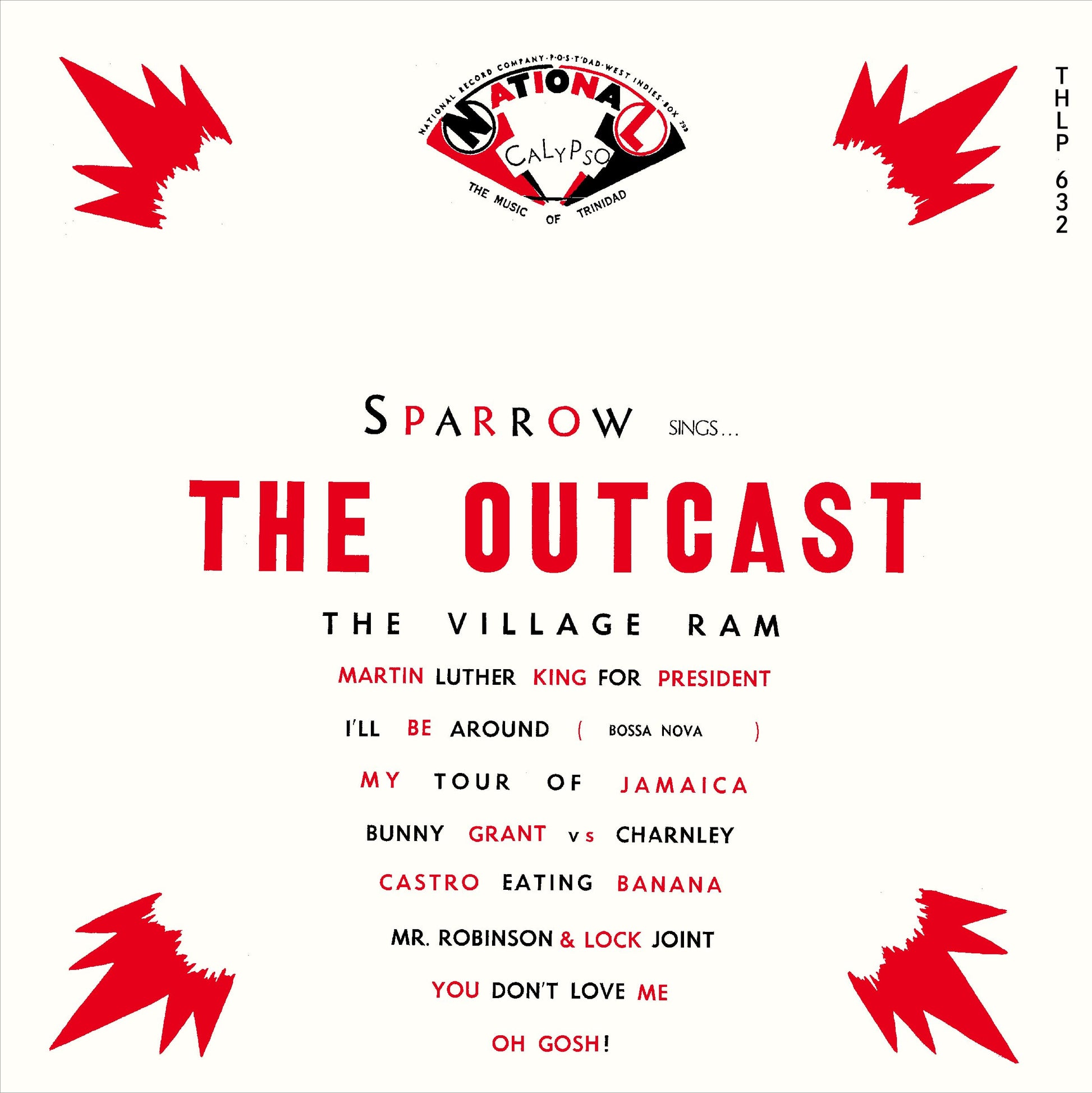 Mighty Sparrow - Outcast [LP] Vinyl Record Album Cover
