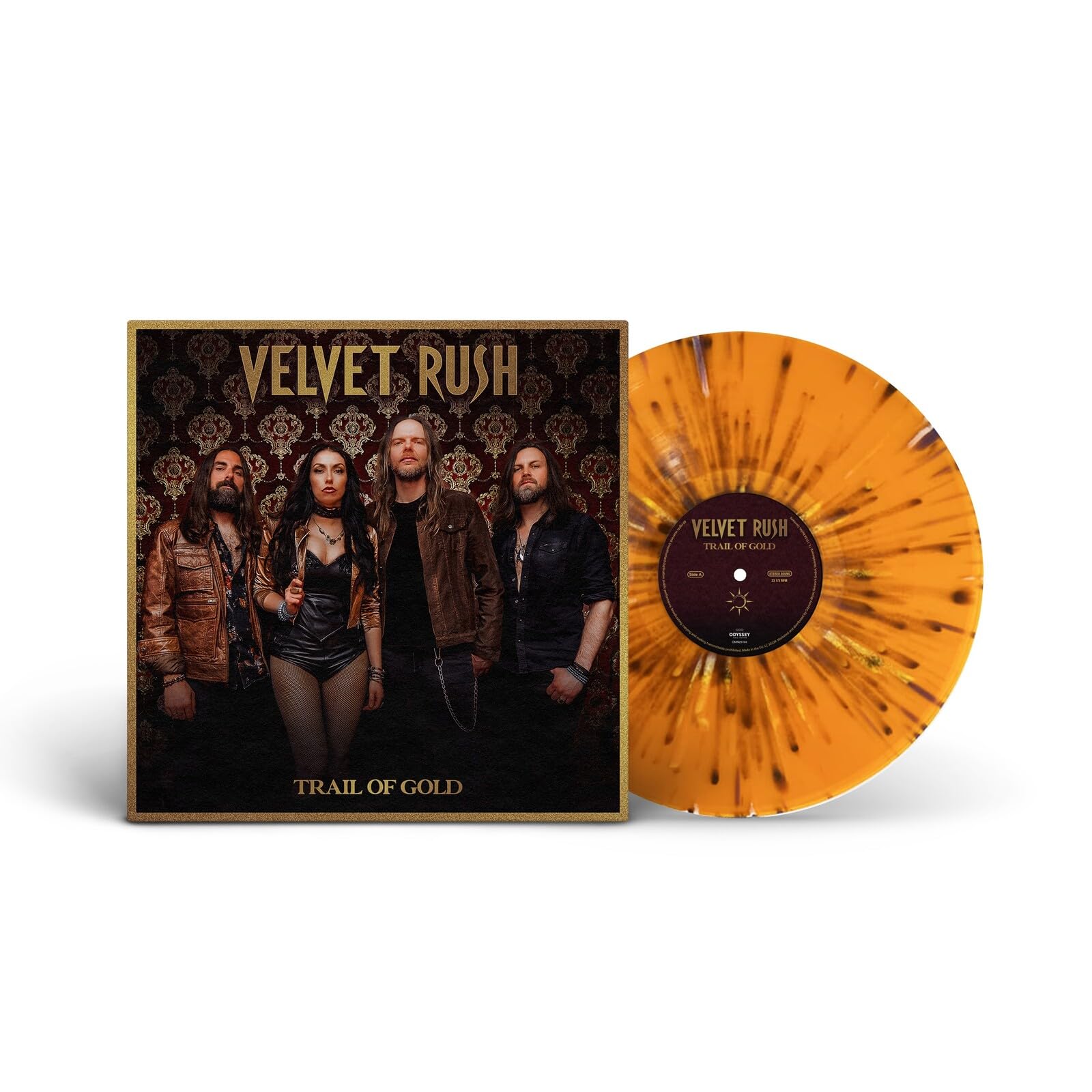 Velvet Rush - Trail Of Gold (Blk) [Colored Vinyl] (Gol) (Org) (Spla) (Uk) Vinyl Record Album Cover