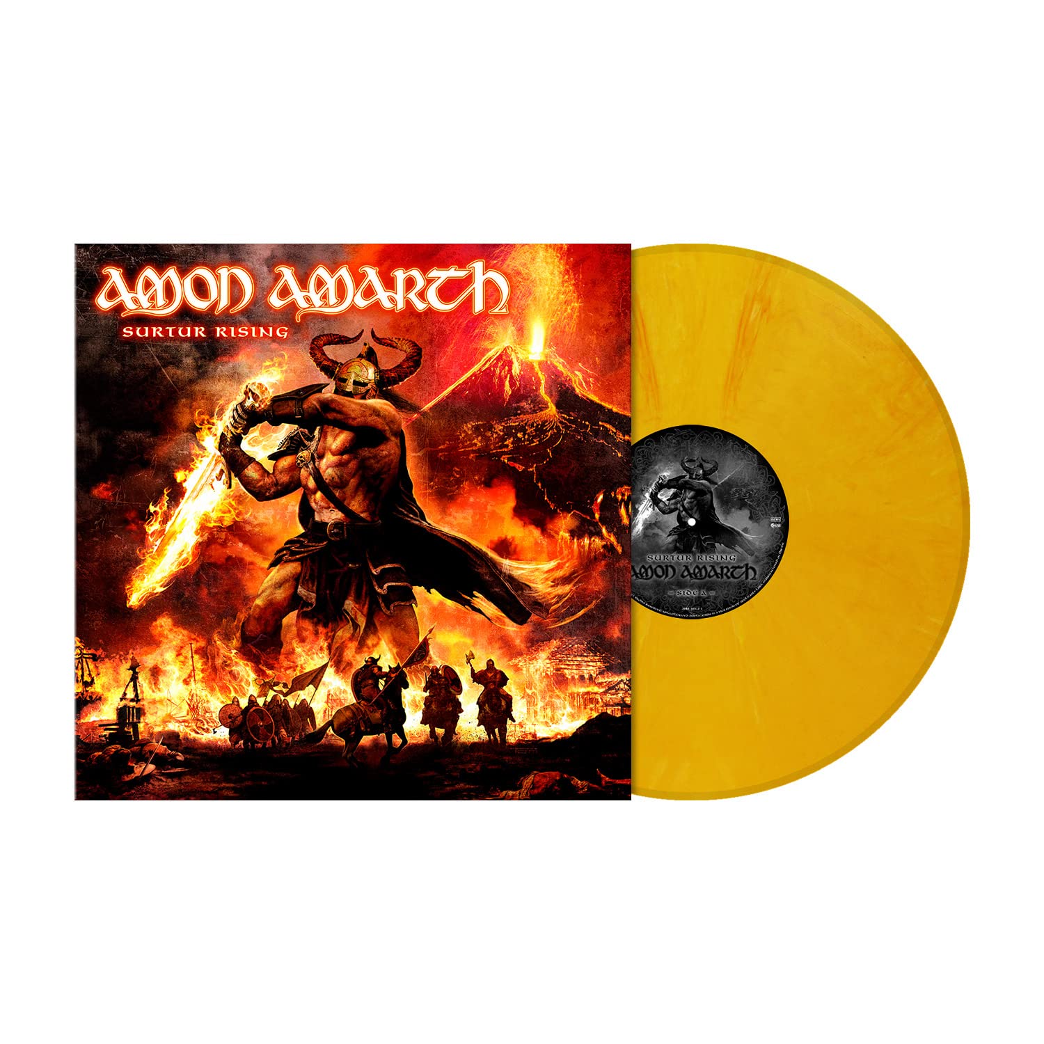 Amon Amarth - Surtur Rising [Colored Vinyl] (Ylw) (Hol) Vinyl Record Album Cover