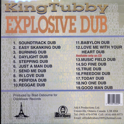 King Tubby - Explosive Dub Vinyl Record