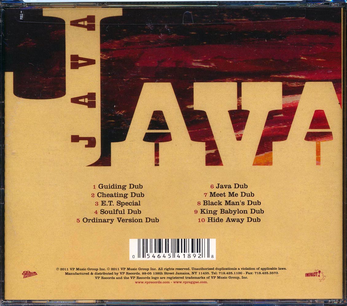Impact All Stars - Java Java Java Java (Dub) (With Augustus Pablo) Music CD
