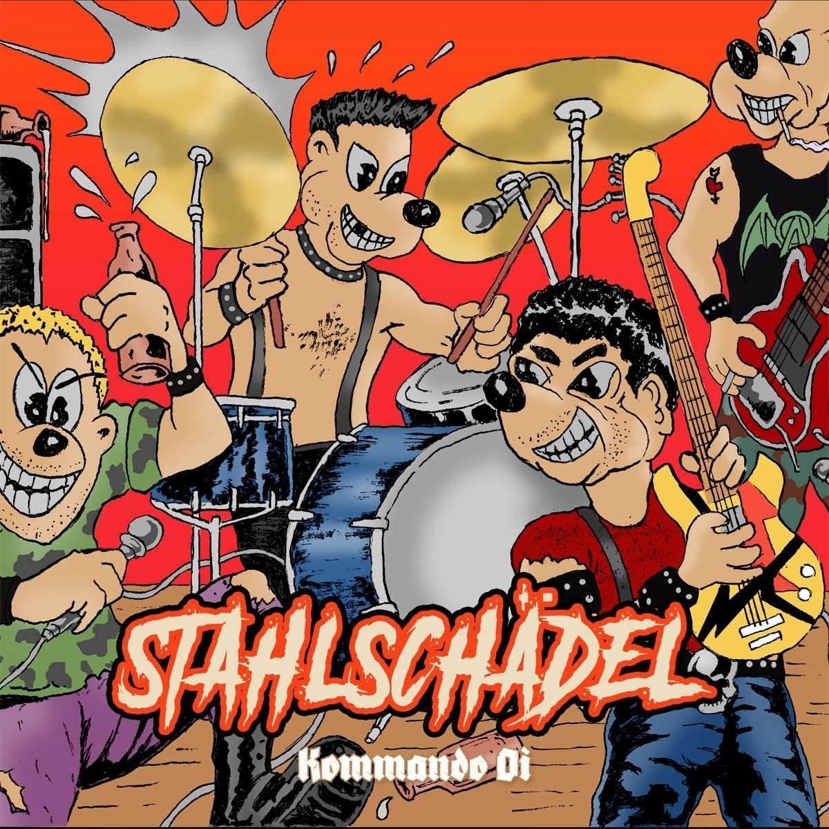 Stahlschadel - Kommando Oi [LP] Vinyl Record Album Cover