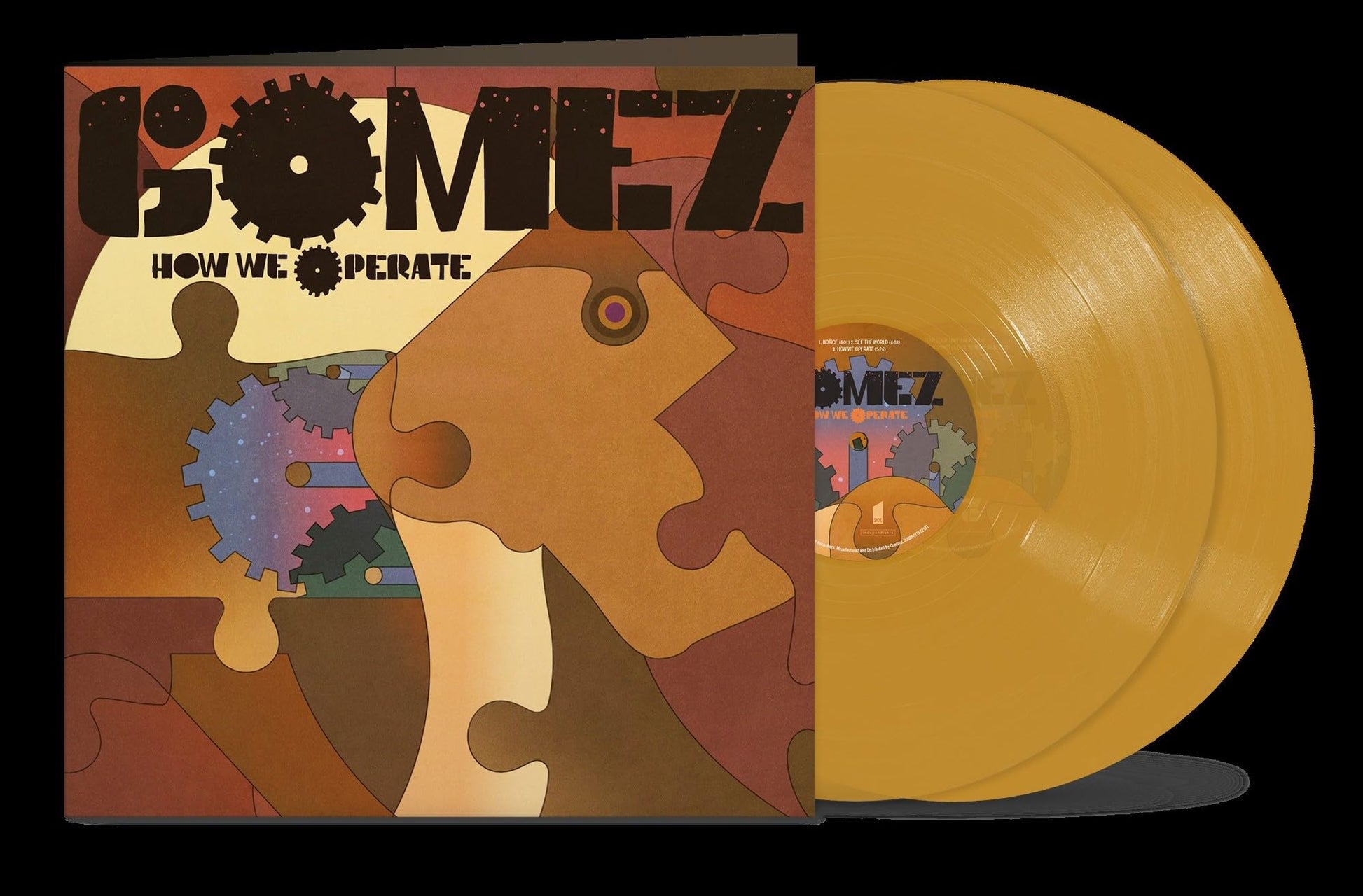 Gomez - How We Operate (Ambr) [Colored Vinyl] [Limited Edition] (Uk) Vinyl Record Album Cover