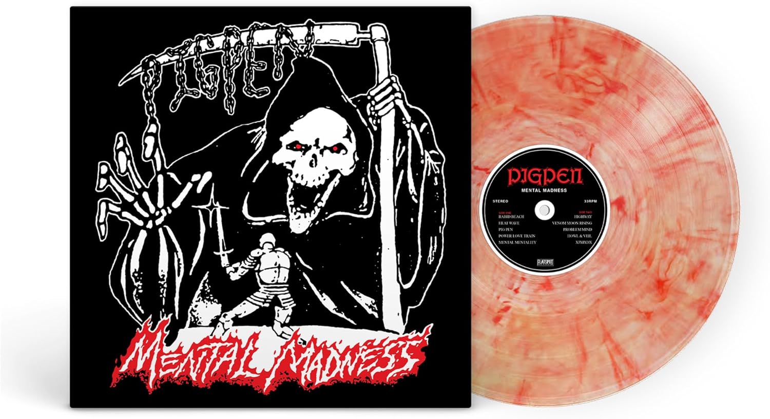 Pig Pen - Mental Madness [Colored Vinyl] (Red) (Can) Vinyl Record Album Cover