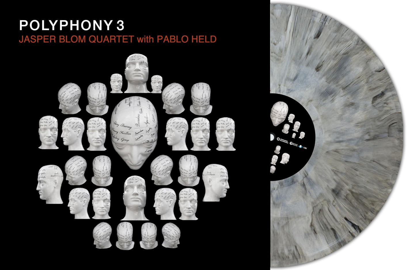 Jasper Blom Quartet / Held,Pablo - Polyphony 3 [Colored Vinyl] (Uk) Vinyl Record Album Cover