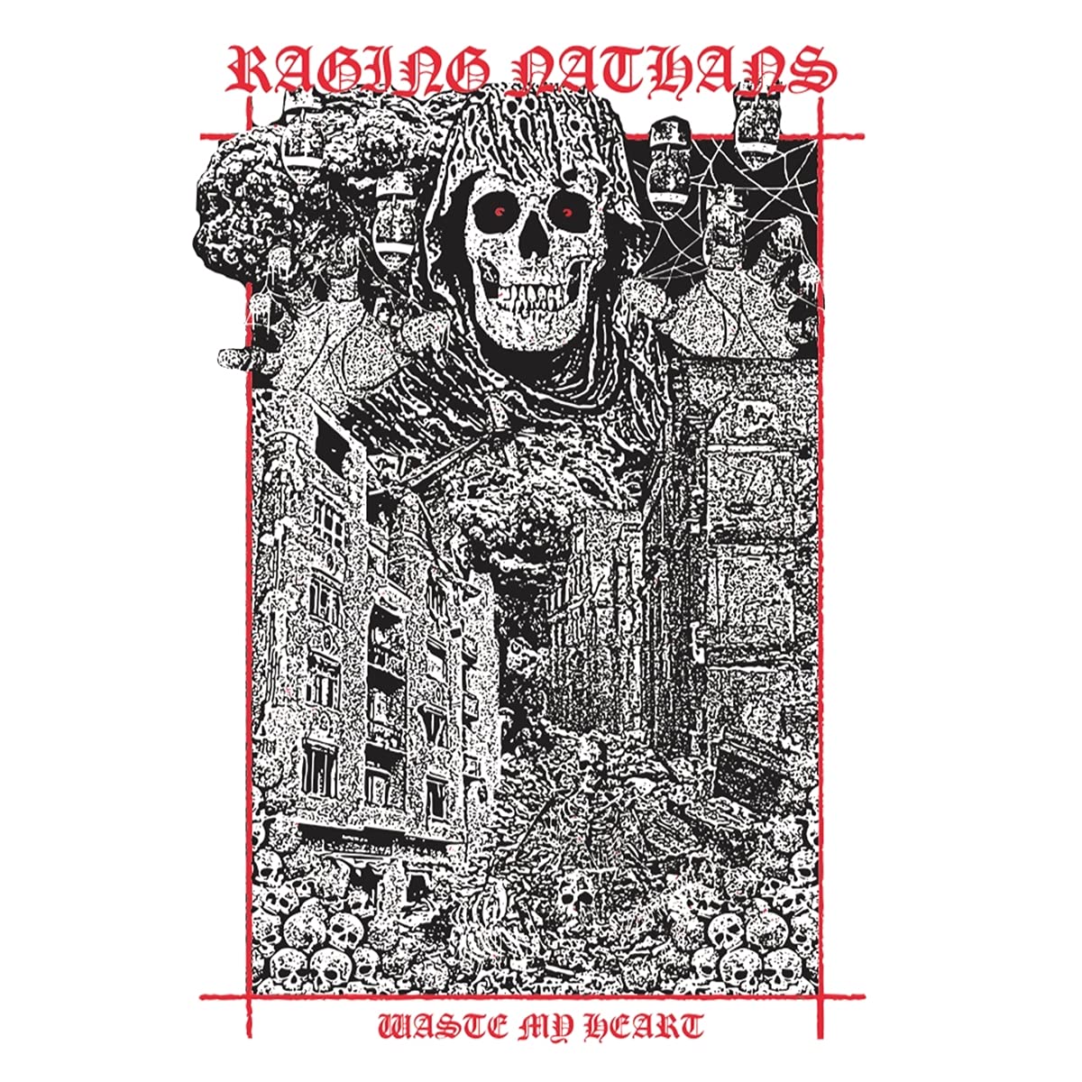 Raging Nathans & Starter Jackets - Waste My Heart [LP] Vinyl Record Album Cover