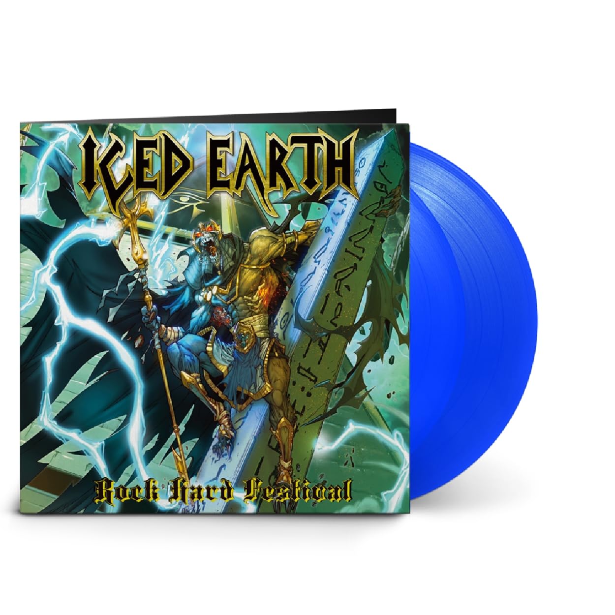 Iced Earth - Rock Hard Festival - Ltd Transparent Blue Vinyl [LP] Vinyl Record Album Cover