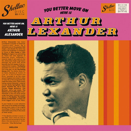 Arthur Alexander - You Better Move On Here Is (Spa) [LP] Vinyl Record Album Cover