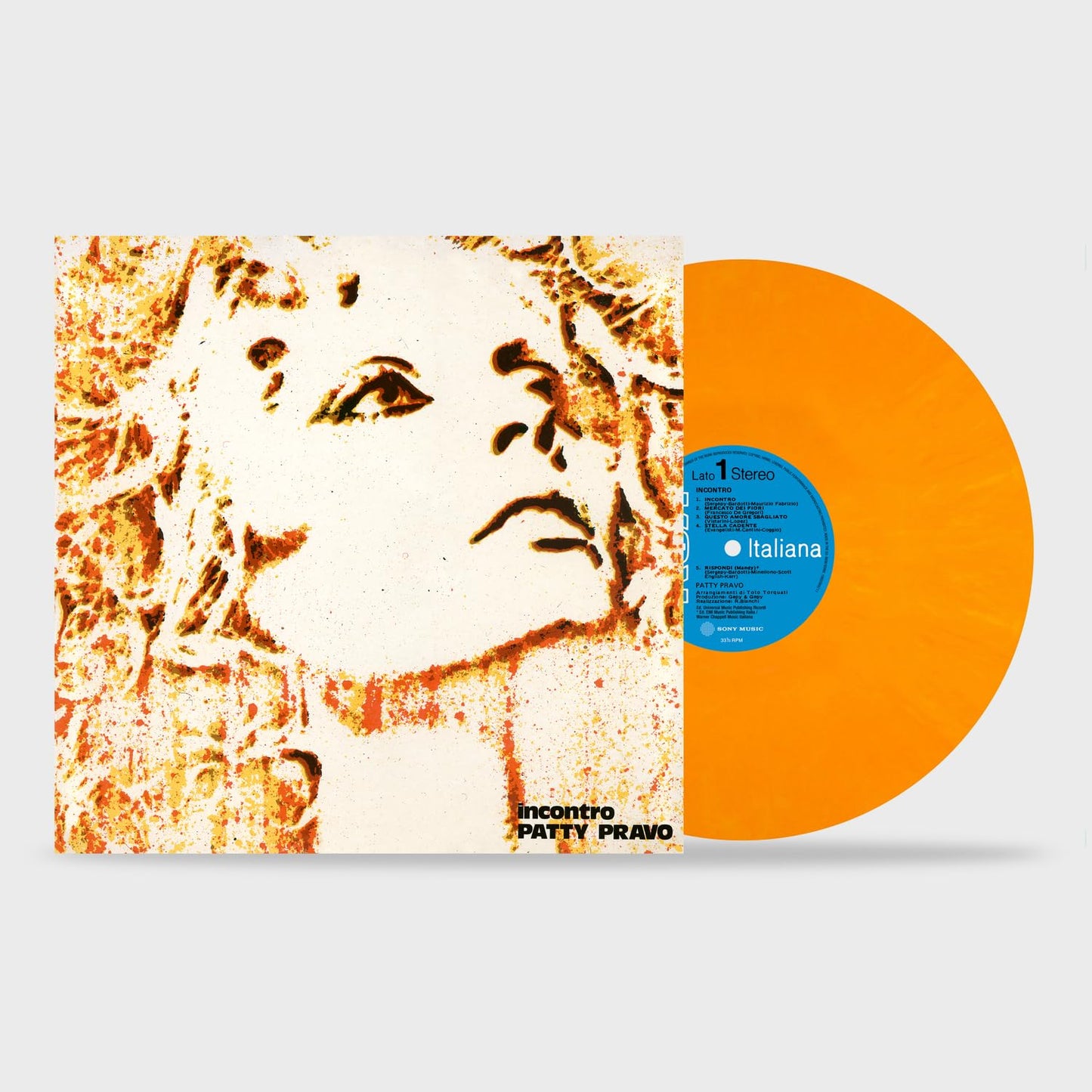 Patty Pravo - Incontro [Colored Vinyl] [Limited Edition] [180 Gram] (Org) (Wht) (Ita) Vinyl Record Album Cover