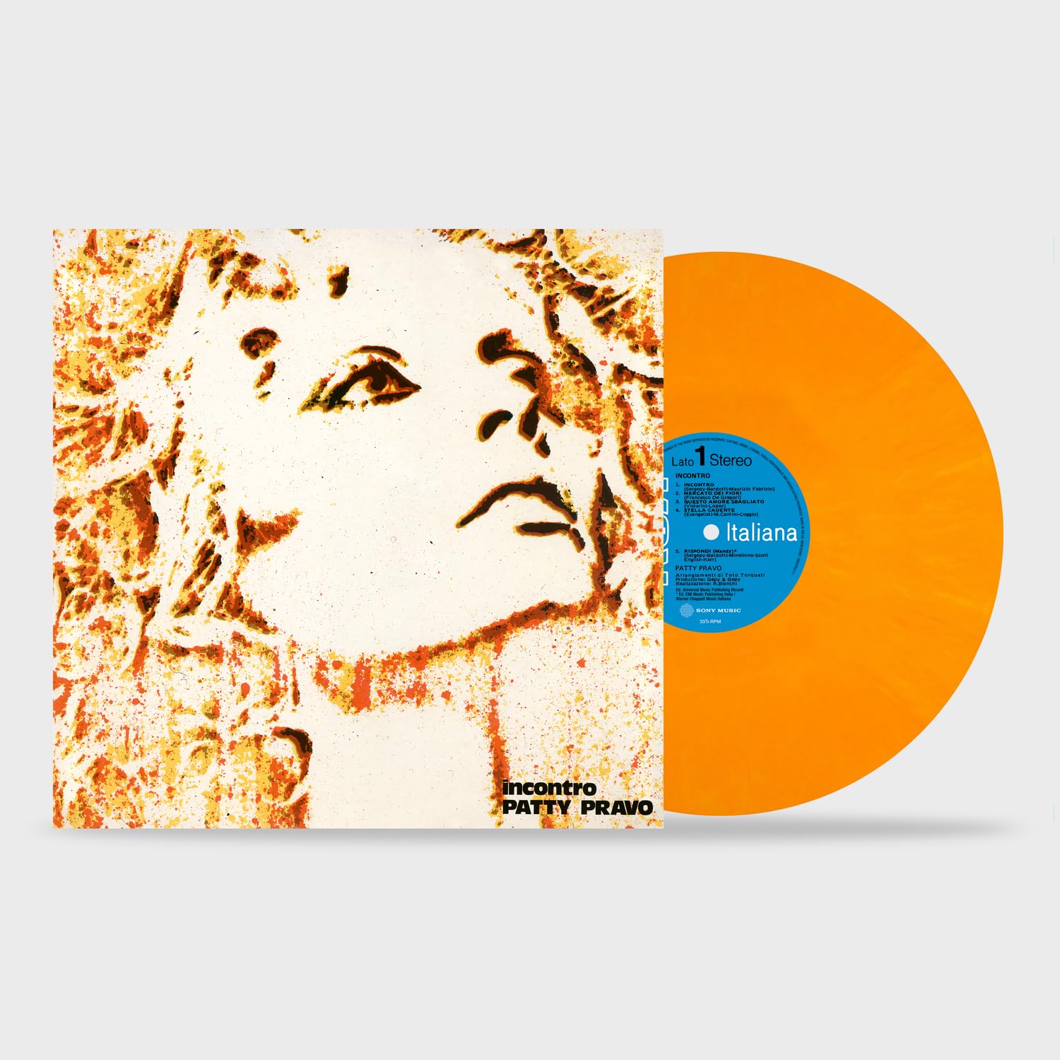 Patty Pravo - Incontro [Colored Vinyl] [Limited Edition] [180 Gram] (Org) (Wht) (Ita) Vinyl Record Album Cover