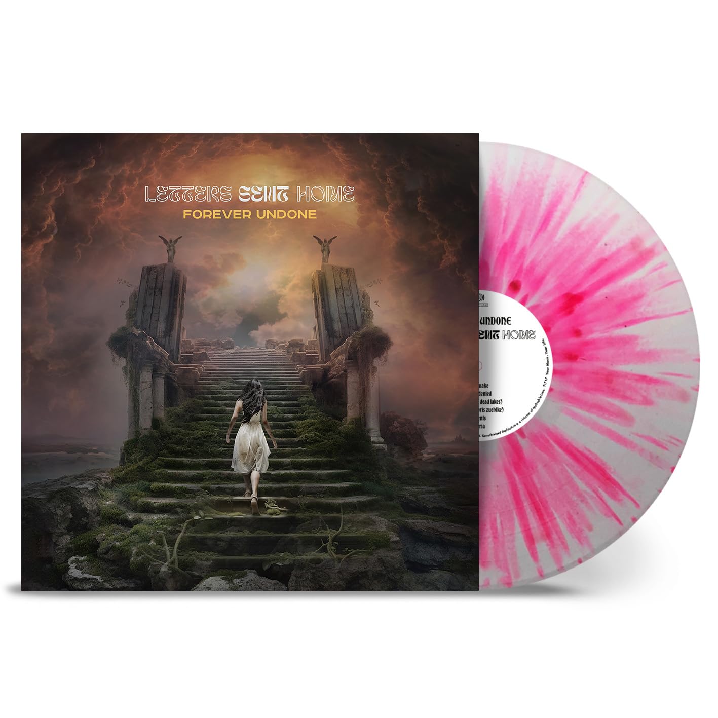 Letters Sent Home - Forever Undone [Colored Vinyl] (Pnk) (Wht) (Spla) (Uk) Vinyl Record Album Cover