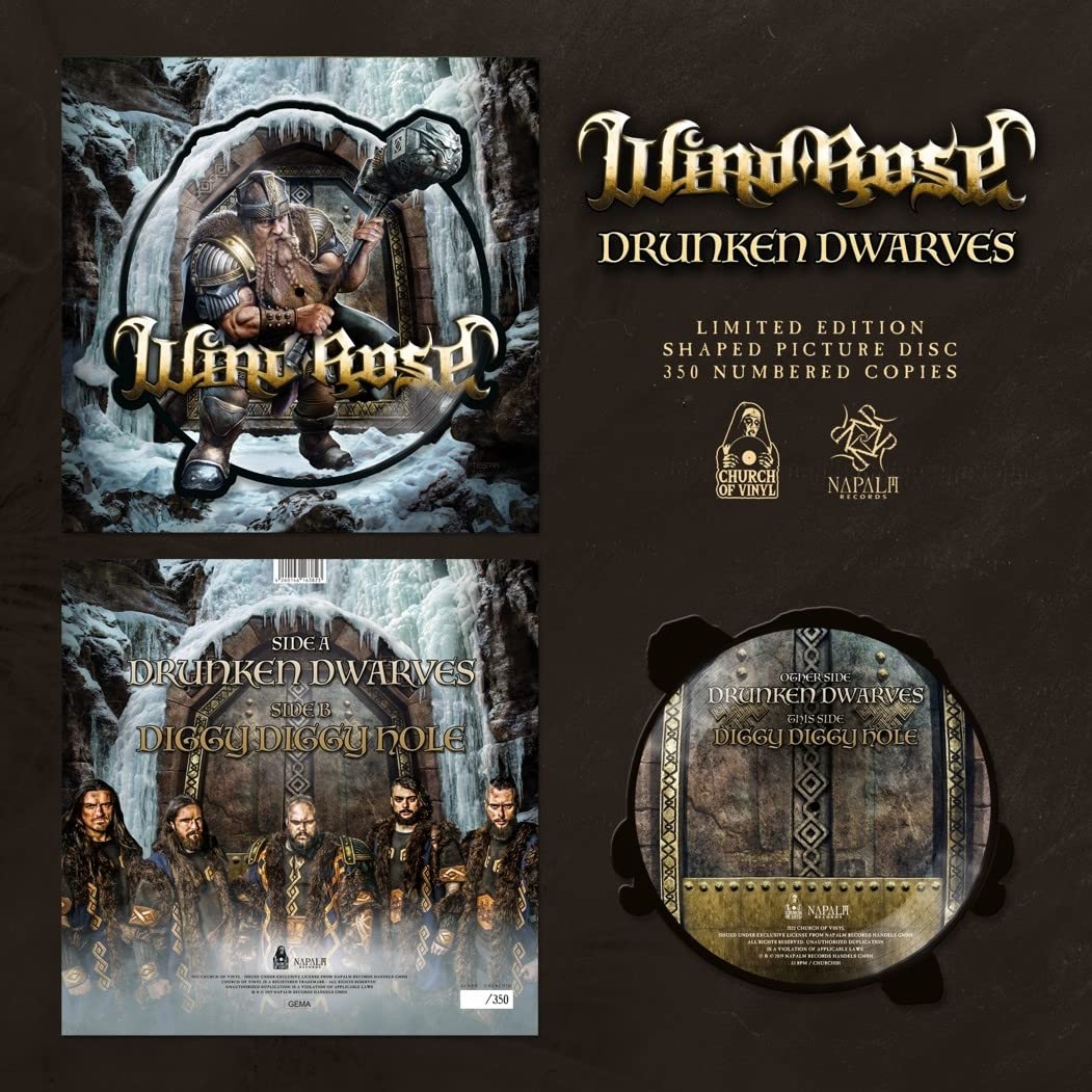 Wild Rose - Drunken Dwarves (Pict) (Unsh) (Uk) [LP] Vinyl Record Album Cover