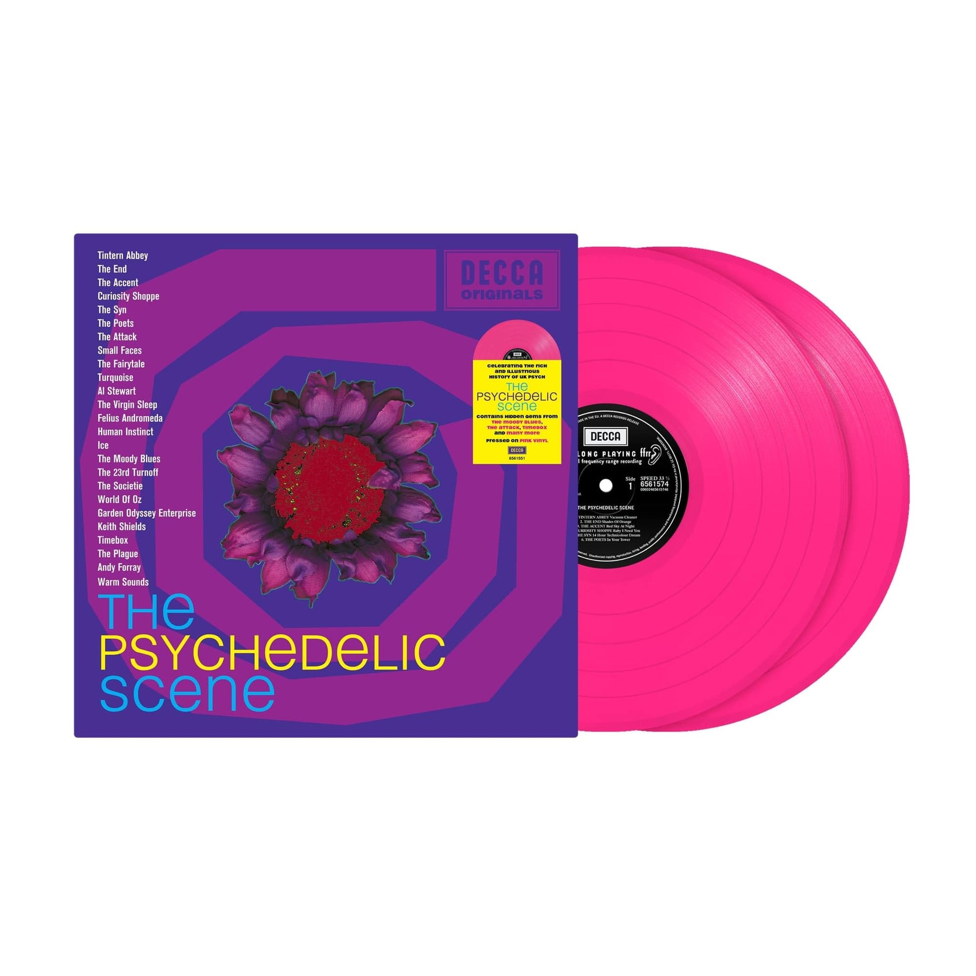 Psychedelic Scene - Psychedelic Scene [Colored Vinyl] (Pnk) (Uk) Vinyl Record Album Cover