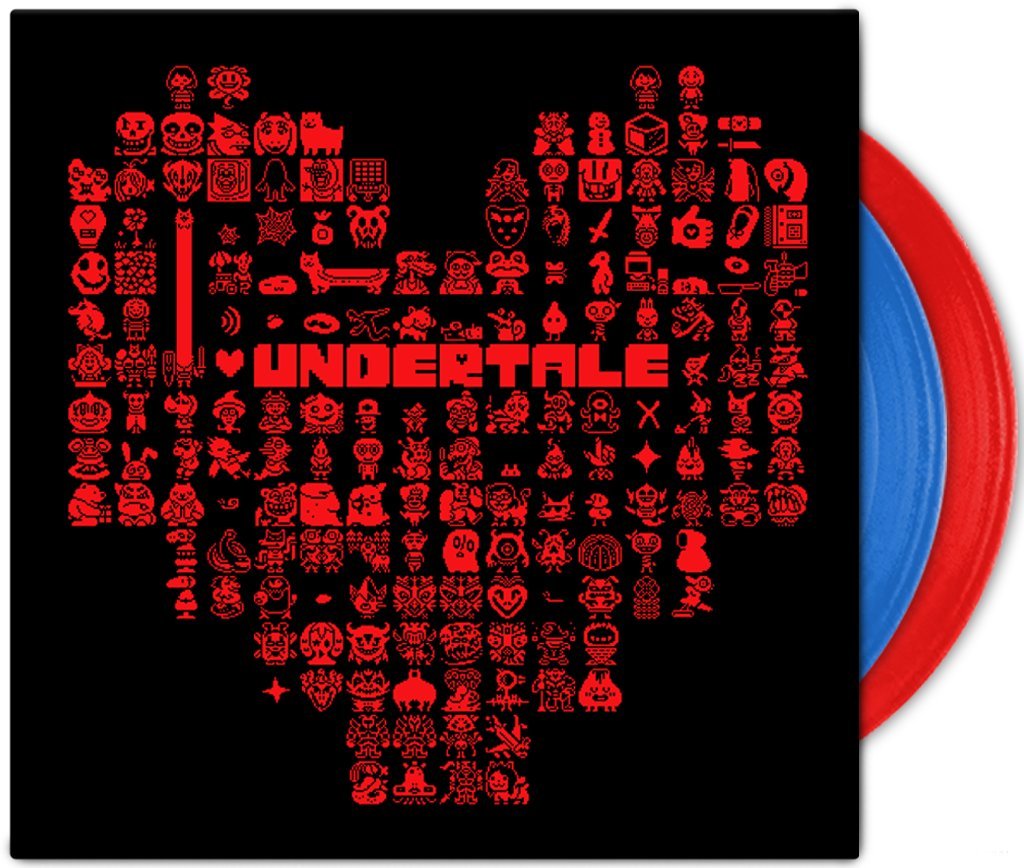 Undertale Soundtrack (Limited Edition Red and Blue Colored Vinyl) Vinyl Record